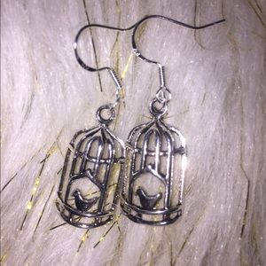 925 sterling silver Birdcage earrings